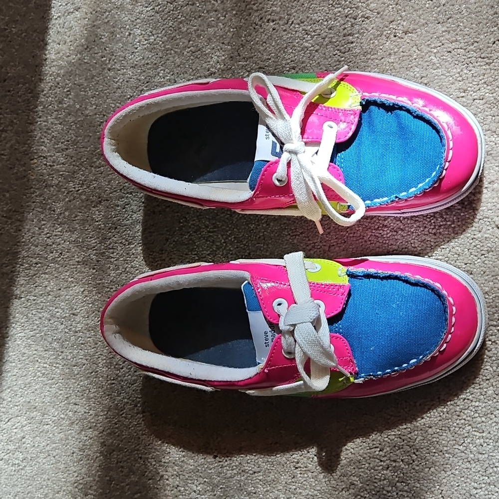 Steve Madden Women's Boat Style Shoes in Pink, Blue, and Green